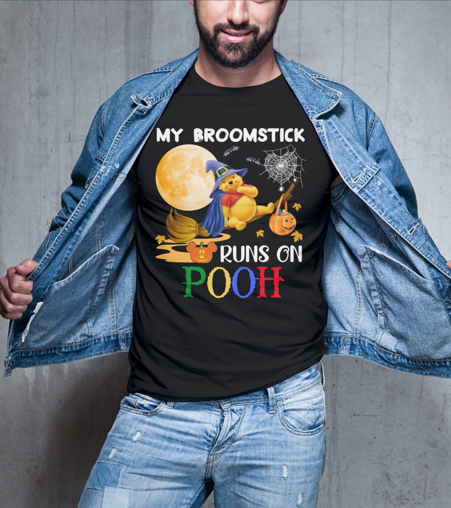 My Broomstick Runs On Pooh T-Shirt