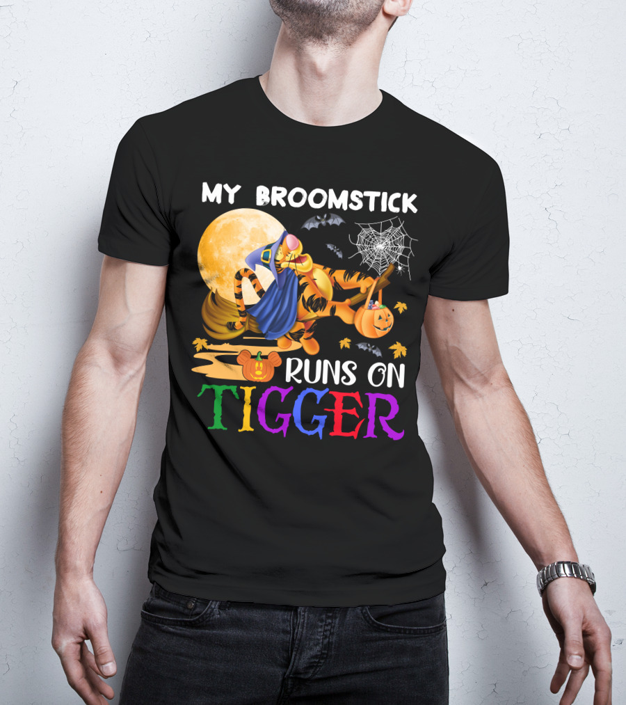 My Broomstick Runs On Tigger T-Shirt