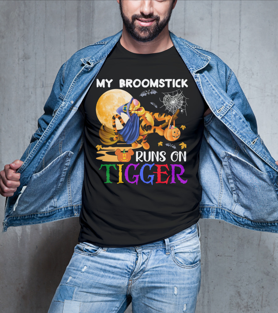 My Broomstick Runs On Tigger T-Shirt