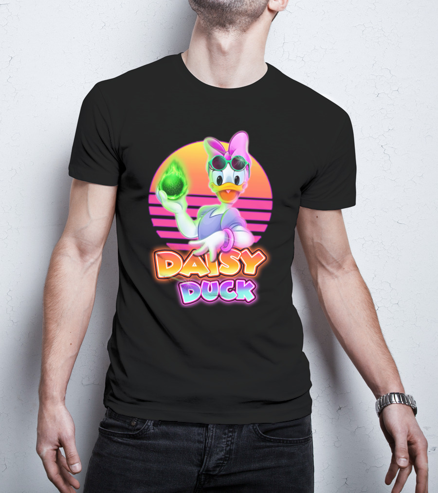 Daisy Duck Neon Retro Glow T-Shirt