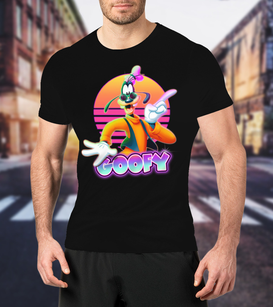 Goofy Retro 80S Sunset Aesthetic T-Shirt