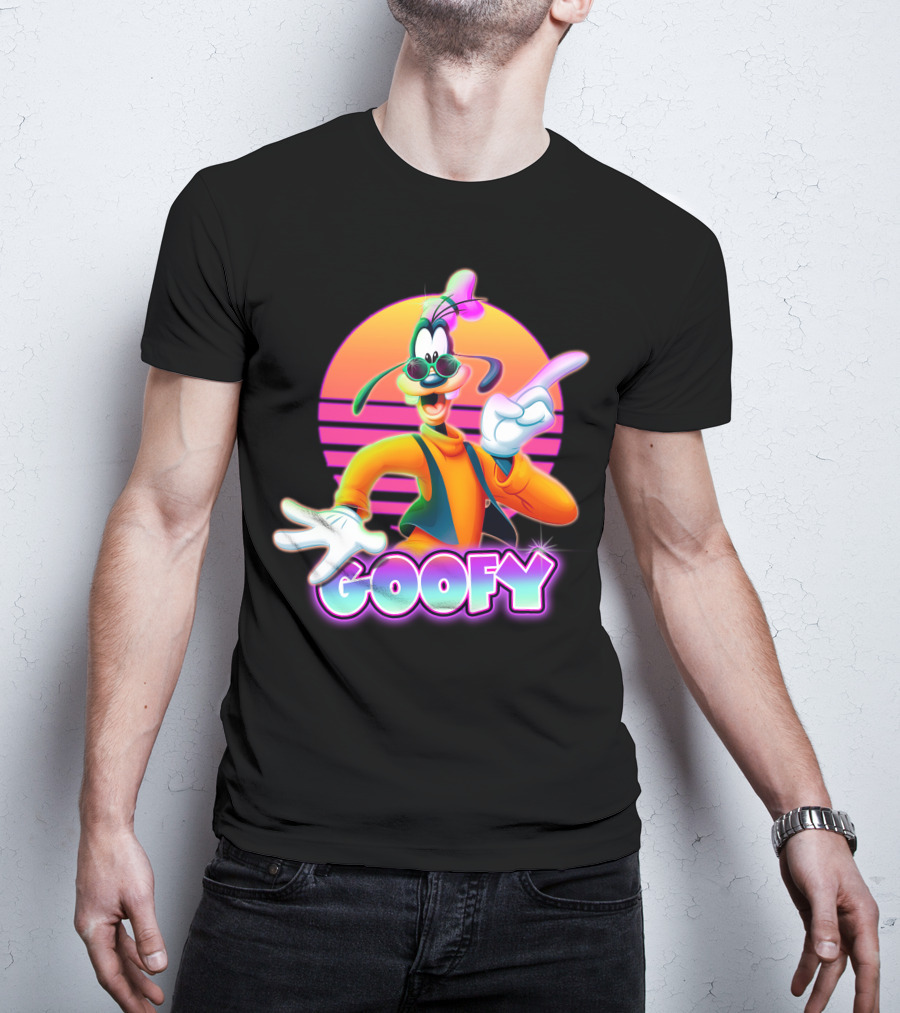 Goofy Retro 80S Sunset Aesthetic T-Shirt