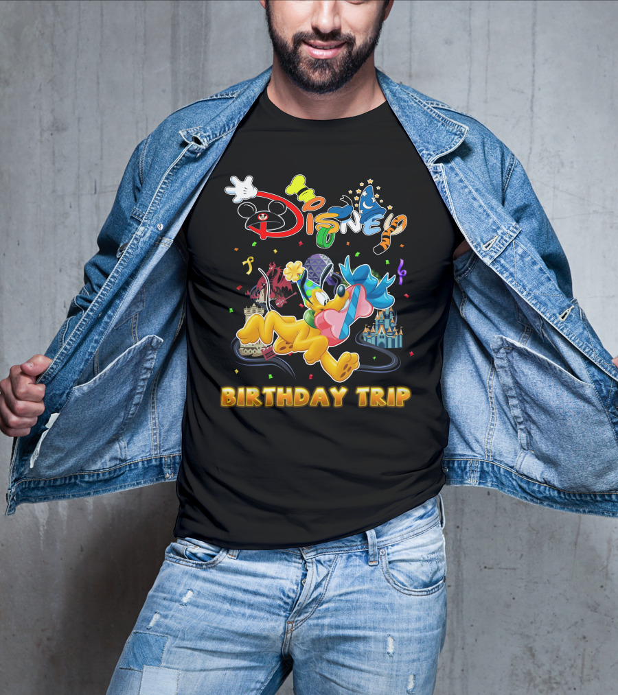 Disney Pluto Birthday Trip Celebration Adventure T-Shirt
