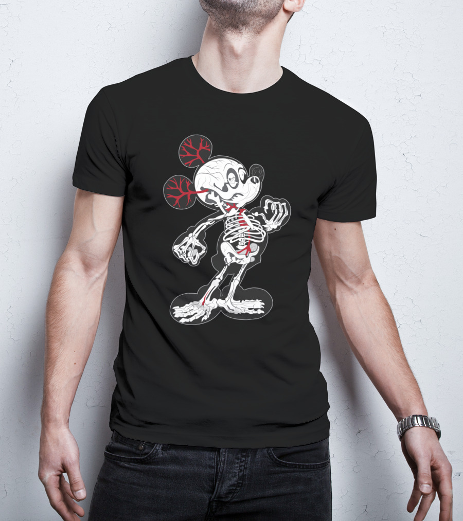 Dn 15 Skeletal X-Ray Mouse Anatomy T-Shirt