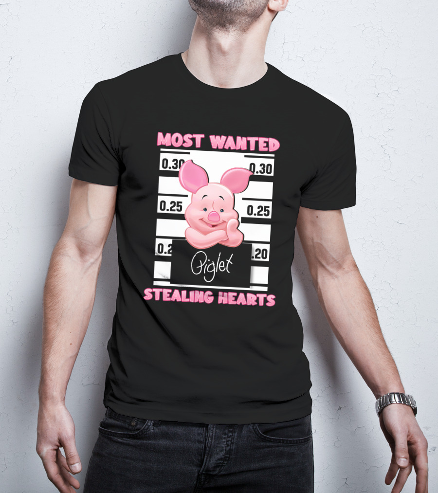 Most Wanted Piglet Stealing Hearts T-Shirt