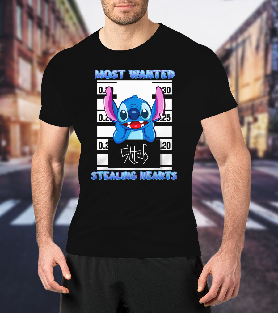 Most Wanted Stitch Stealing Hearts T-Shirt