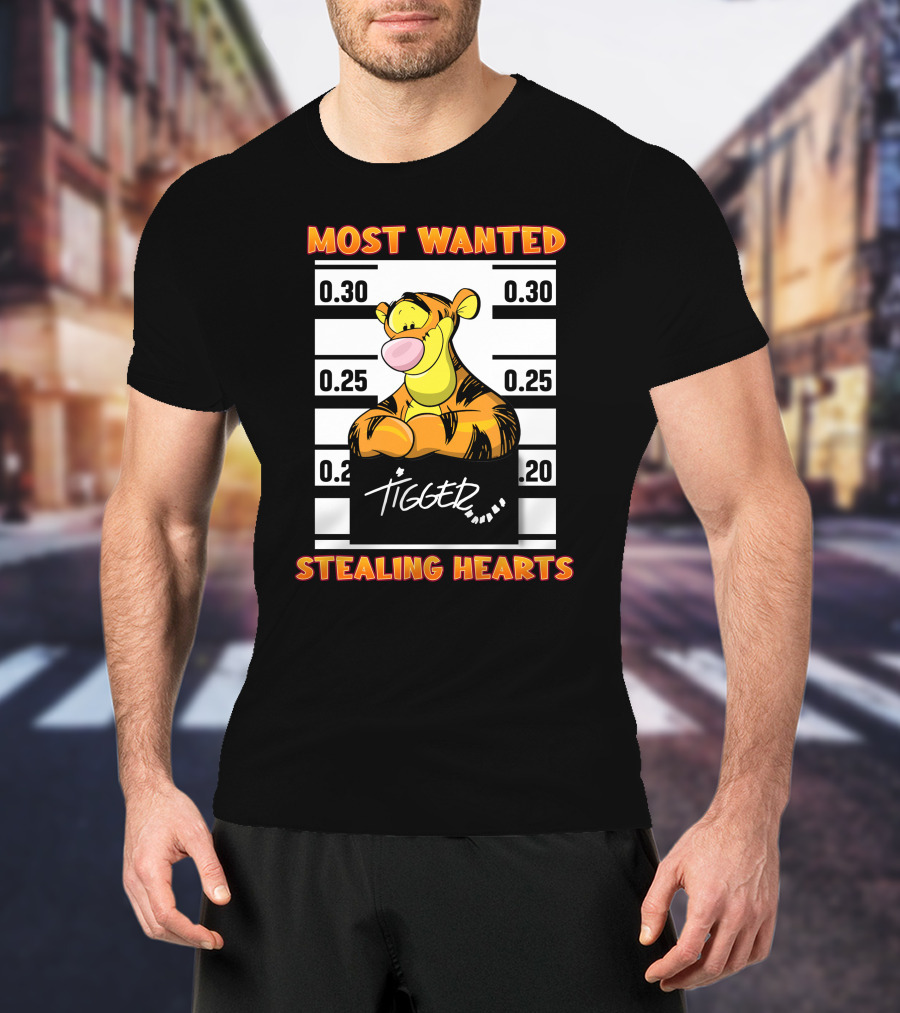 Most Wanted Tigger Stealing Hearts T-Shirt