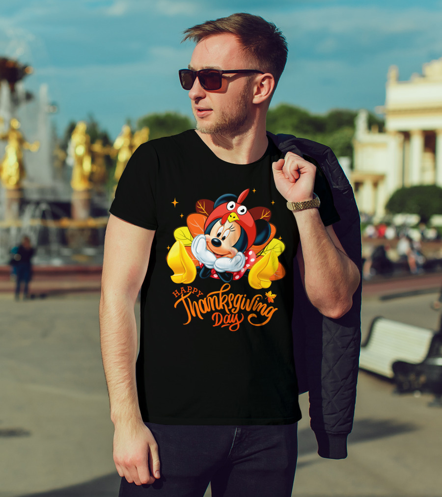 Minnie Happy Thanksgiving Day Turkey Costume T-Shirt