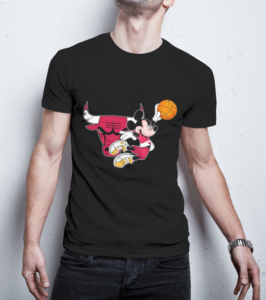 Mickey Chicago Bulls Basketball T-Shirt