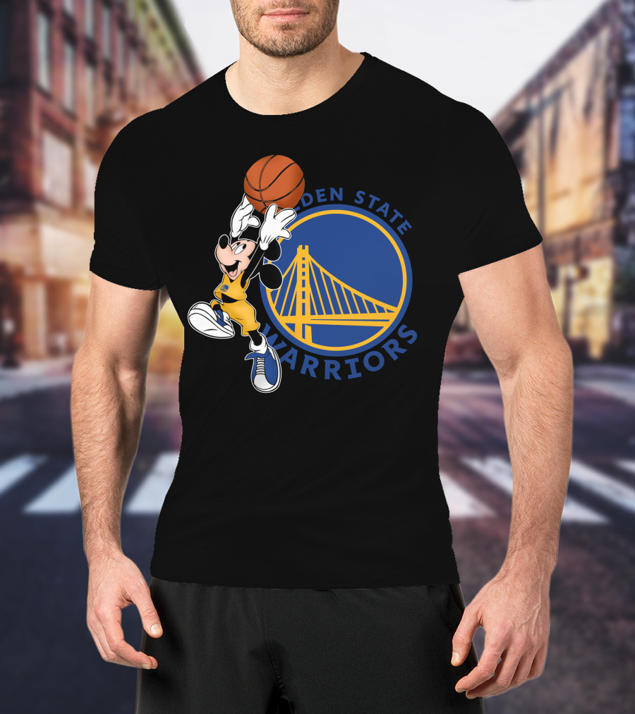 Mickey Golden State Warriors Basketball T-Shirt