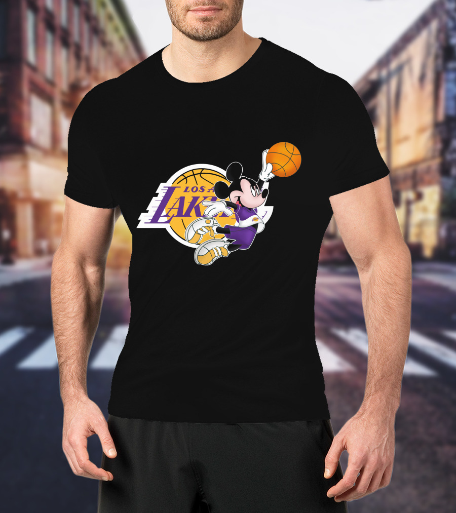 Mickey Los Angeles Lakers Basketball T-Shirt