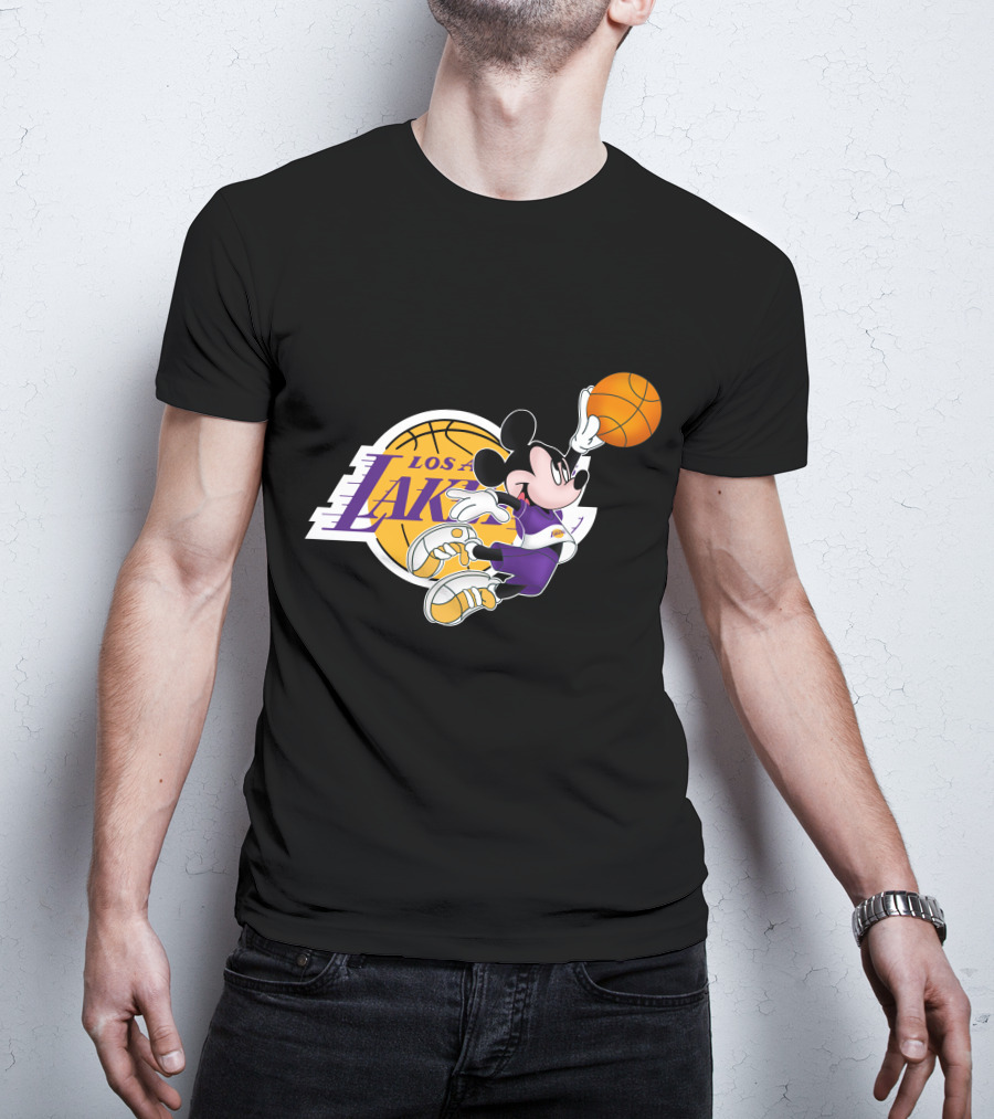 Mickey Los Angeles Lakers Basketball T-Shirt