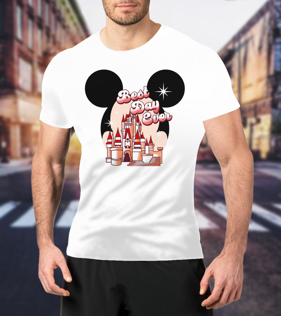 Best Day Ever Mickey Castle T-Shirt