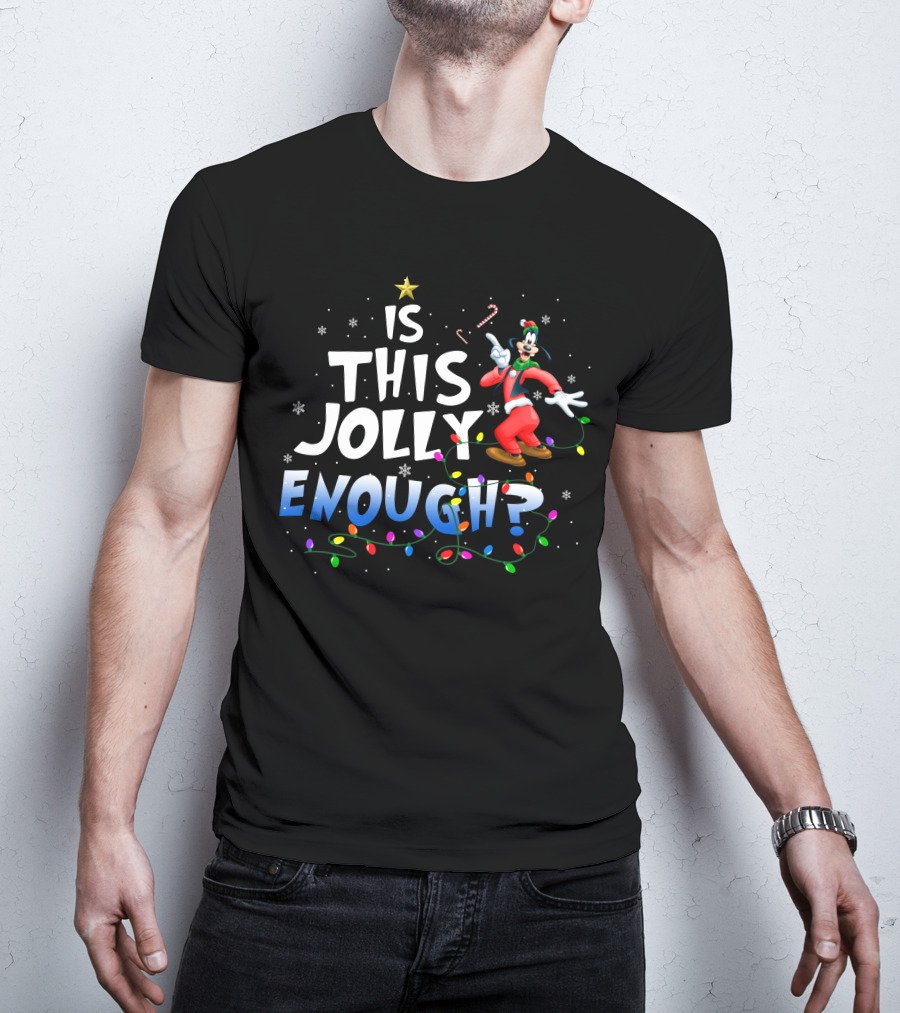 Is This Jolly Enough Goofy Christmas Lights T-Shirt