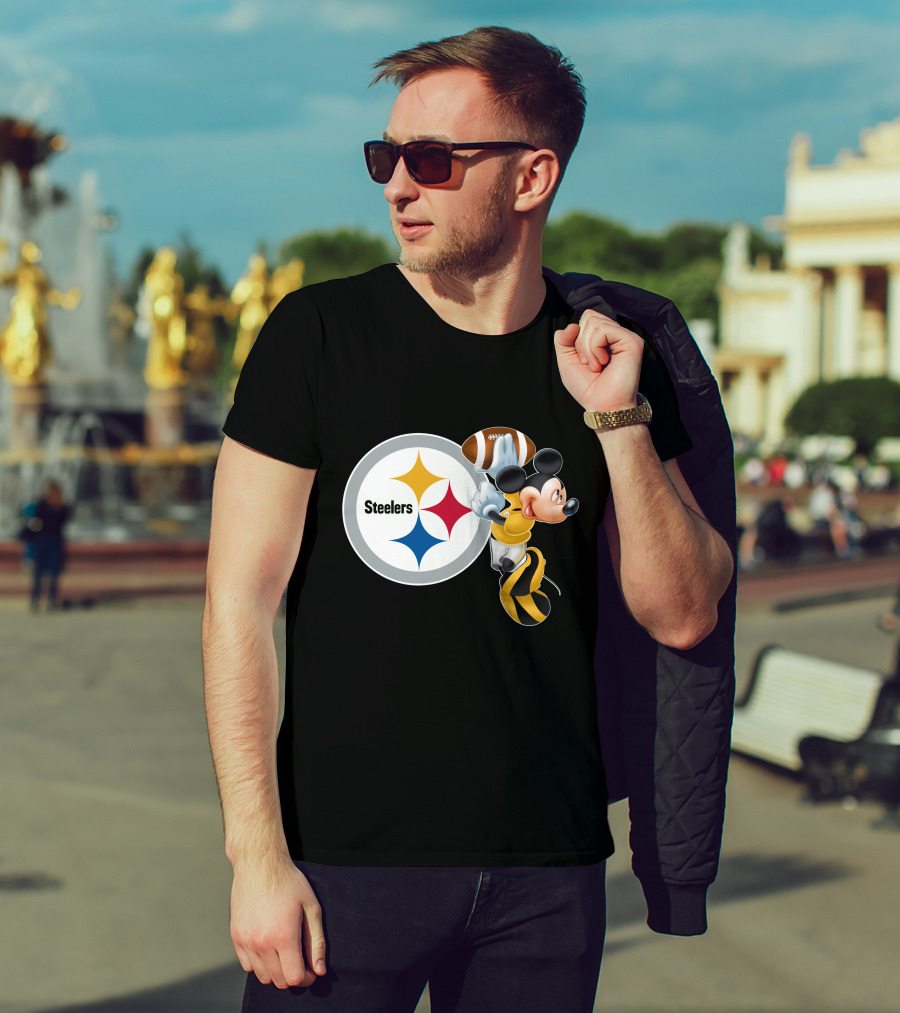 Steelers Mickey Ps Football Fan T-Shirt