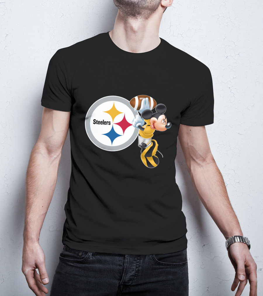 Steelers Mickey Ps Football Fan T-Shirt