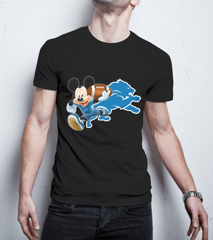 Mickey Mouse Detroit Lions Football T-Shirt