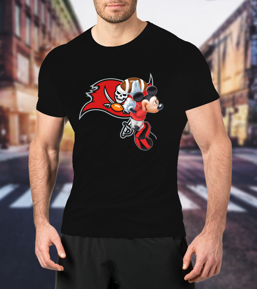 Mickey Buccaneers Football Crossover Tbb T-Shirt