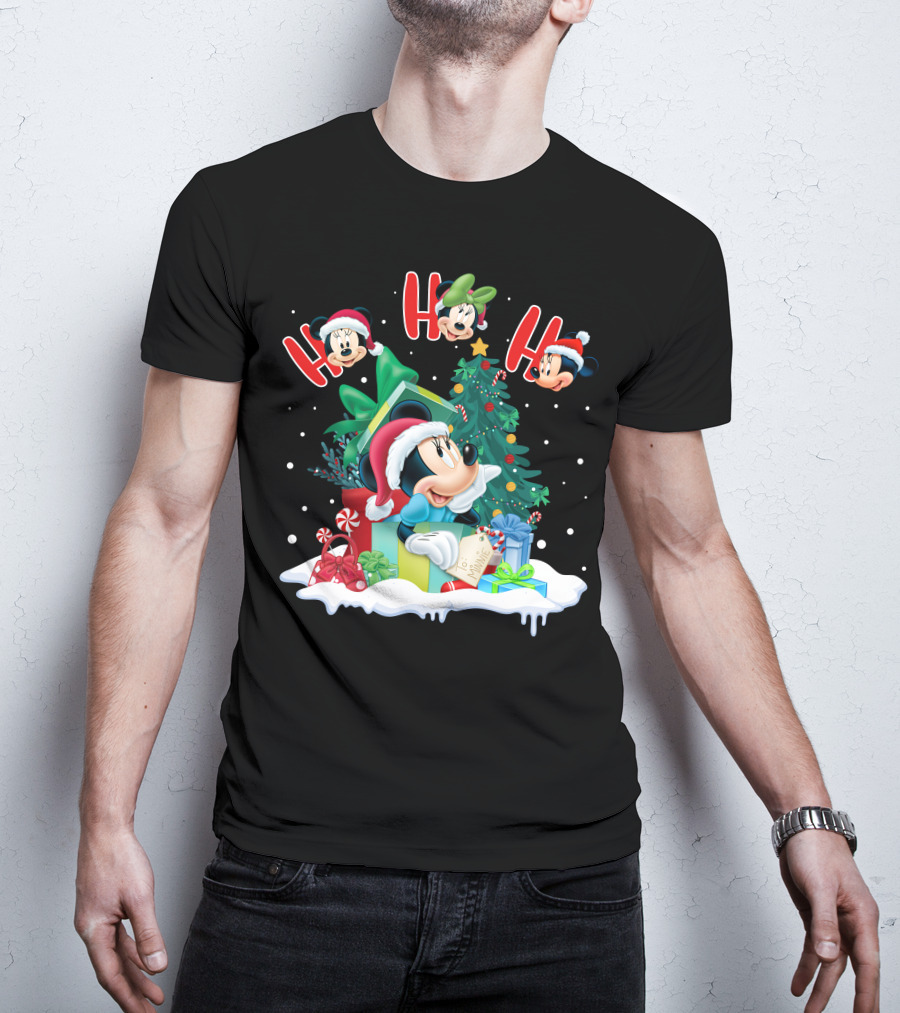 Ho Ho Ho Merry Christmas Minnie Mouse Holiday Magic T-Shirt