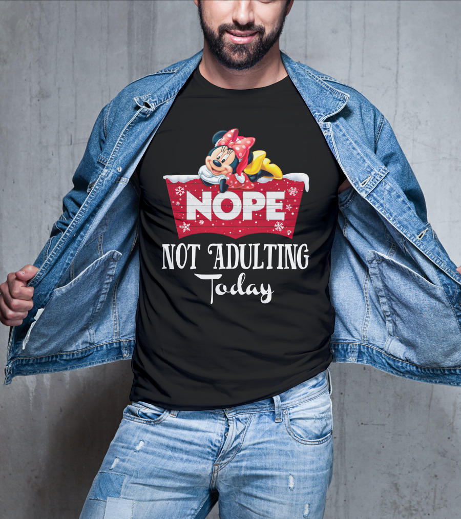 Minnie Nope Not Adulting Today T-Shirt