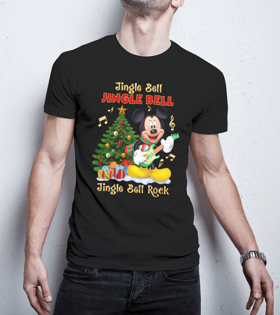 Jingle Bell Jingle Bell Jingle Bell Rock Mickey T-Shirt