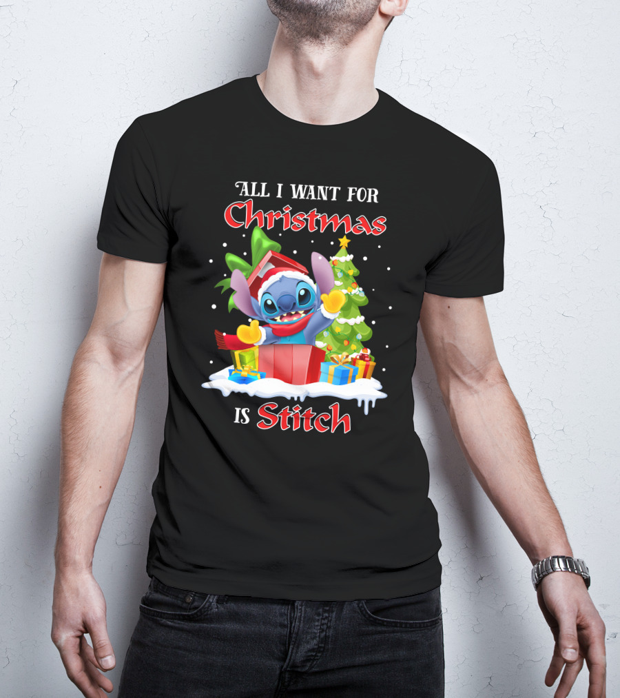 All I Want For Christmas Is Stitch T-Shirt