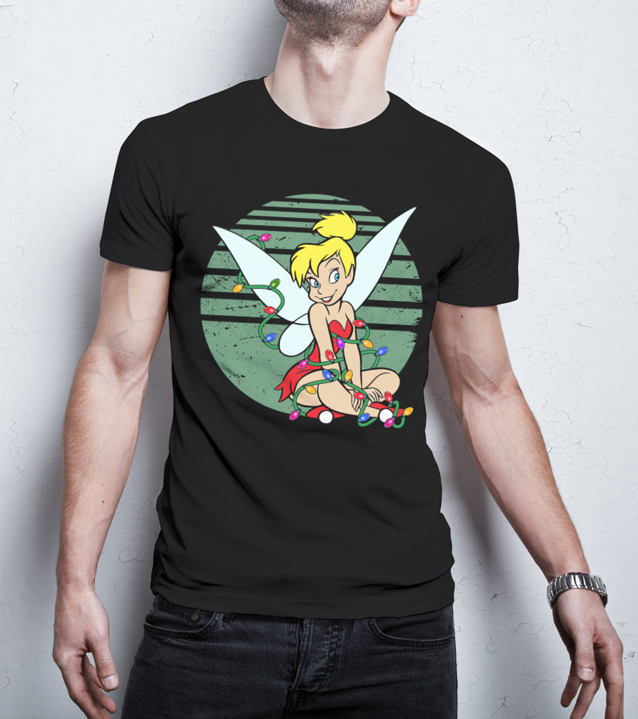 Tinkerbell Christmas Lights Fairy Wings Magic T-Shirt