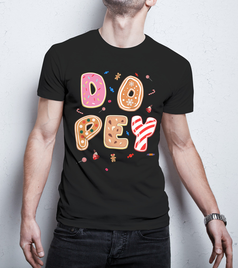 Dopey Candy Cane Gingerbread Cookie Sprinkle Sweets T-Shirt