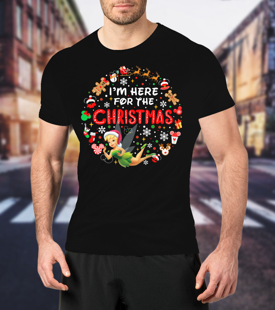 I'm Here For The Christmas Tinkerbell Holiday Icons T-Shirt