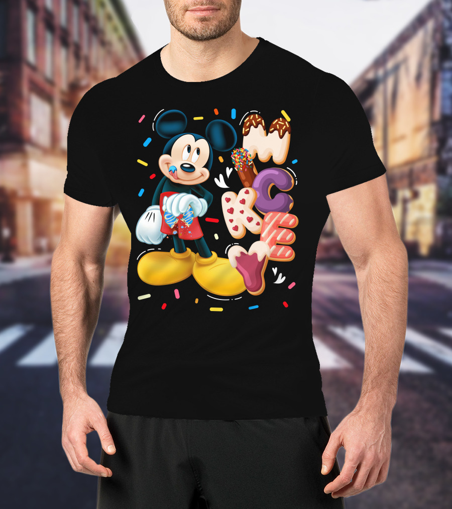 Mickey Mouse Donut Sprinkles T-Shirt