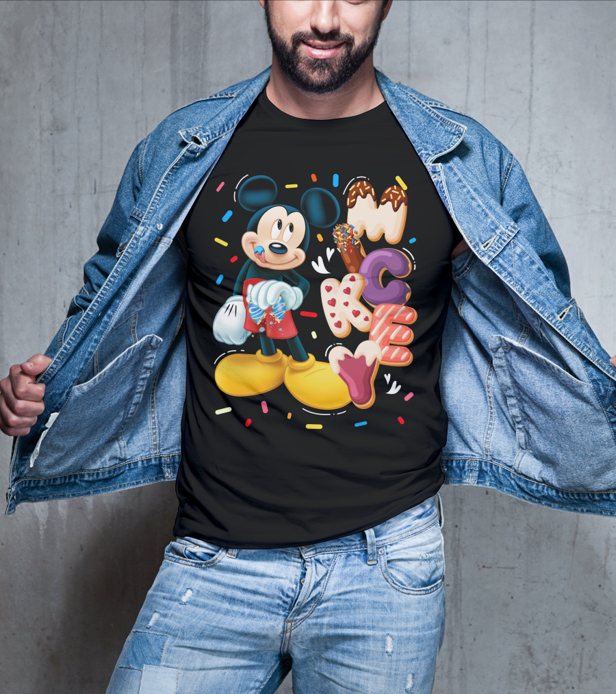 Mickey Mouse Donut Sprinkles T-Shirt
