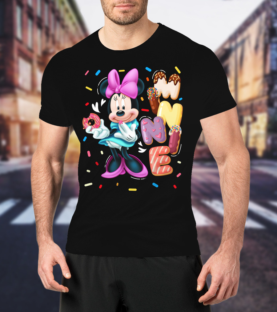Minnie Donut And Sprinkles Theme T-Shirt