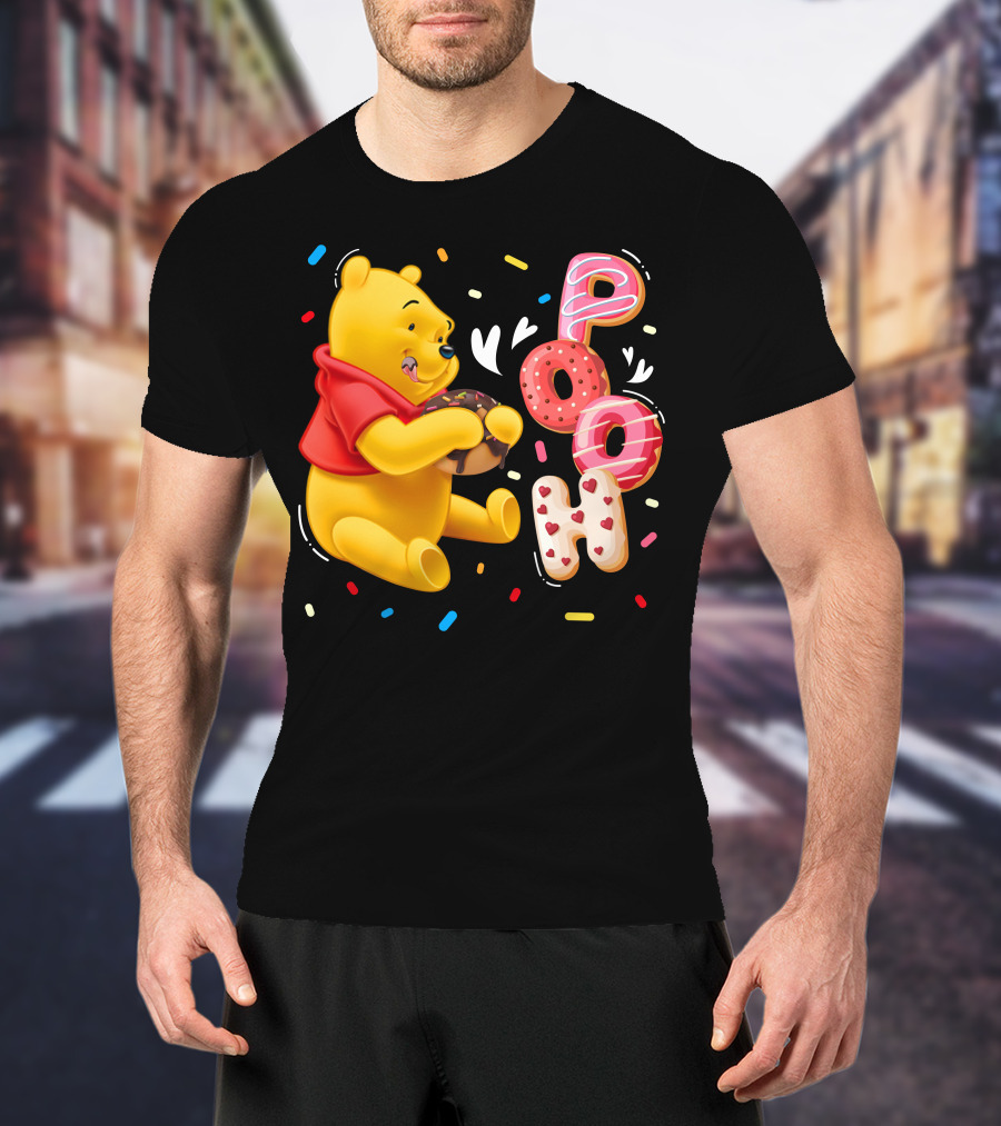 Pooh Donut Delight With Sprinkles T-Shirt
