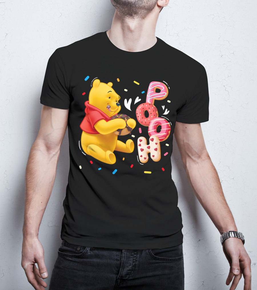 Pooh Donut Delight With Sprinkles T-Shirt