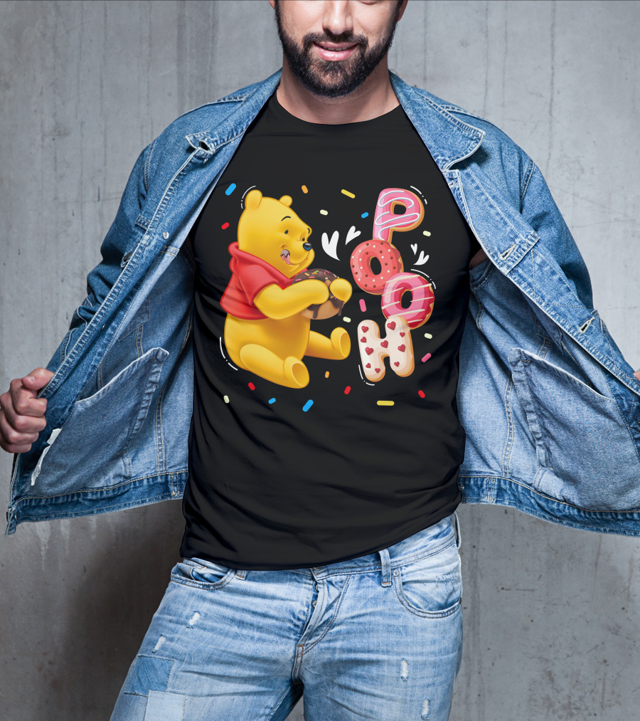 Pooh Donut Delight With Sprinkles T-Shirt
