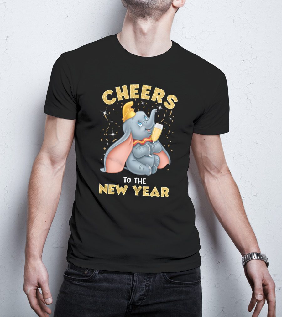 Cheers To The New Year Elephant Champagne Celebration T-Shirt
