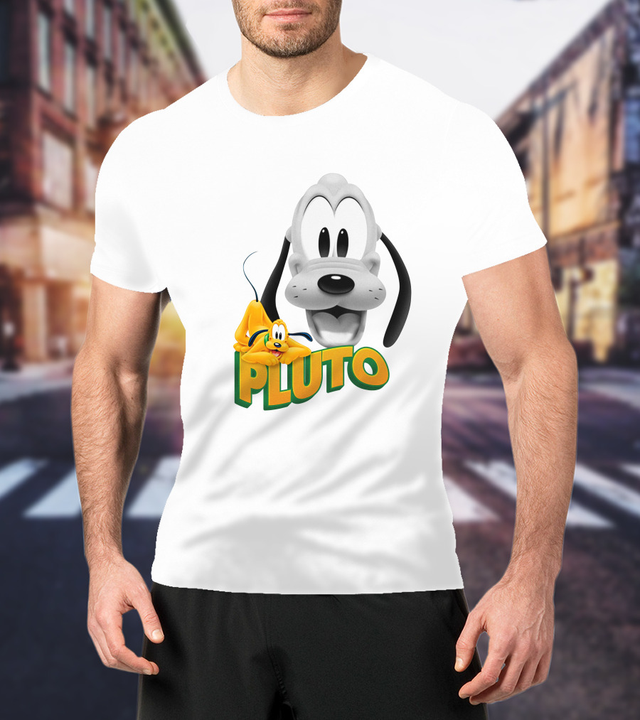 Pluto Cartoon Dog Disney Animation Character T-Shirt