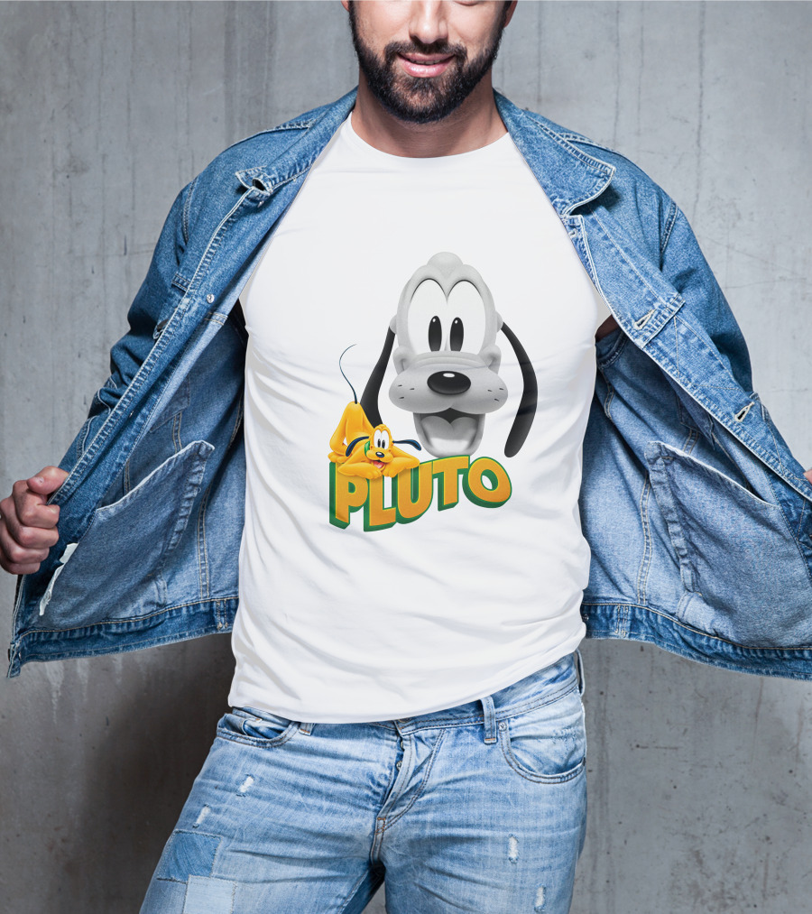 Pluto Cartoon Dog Disney Animation Character T-Shirt
