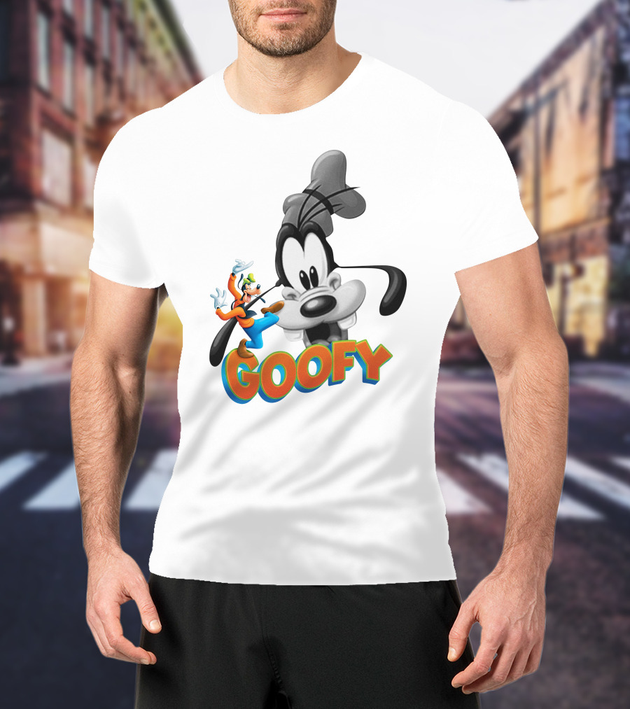 Goofy Disney Character With Classic Animation Style T-Shirt