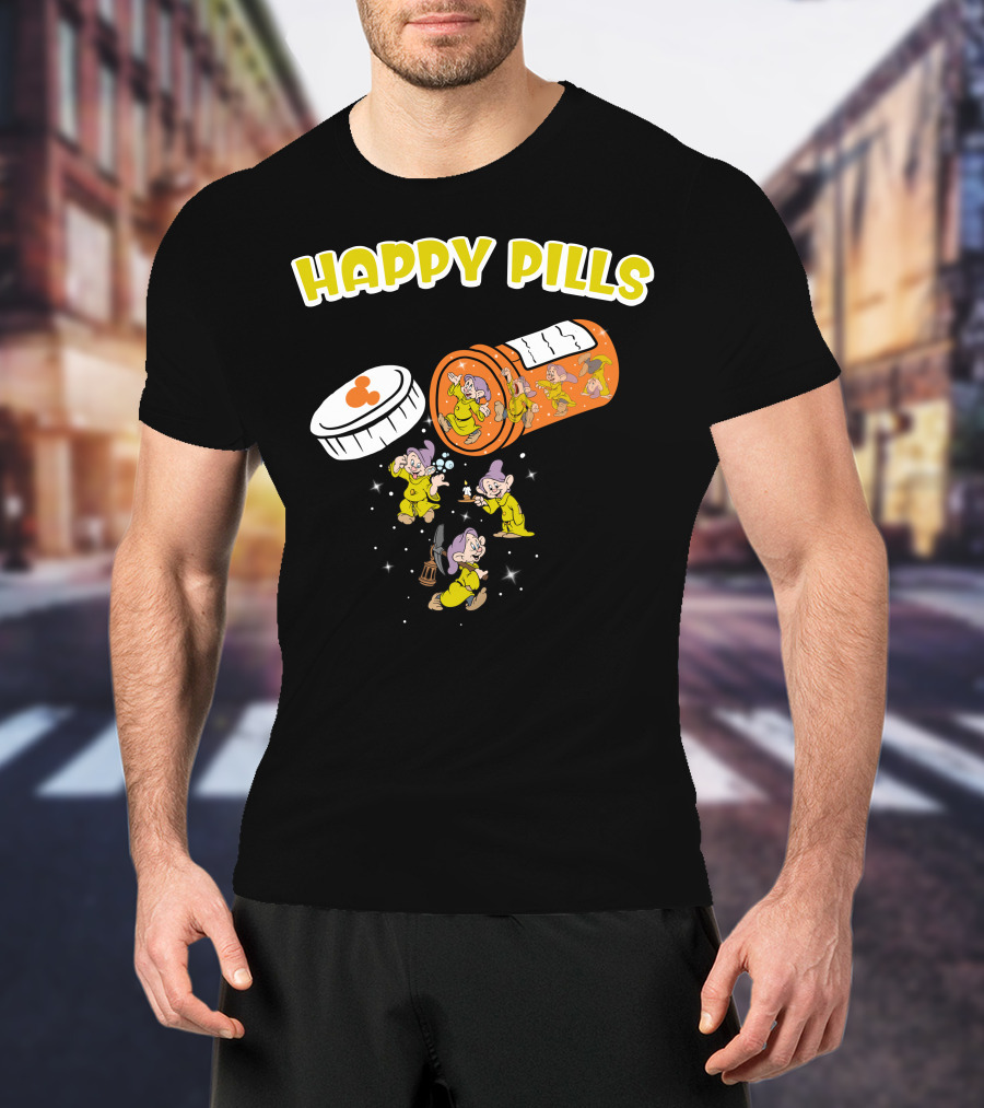 HAPPY PILLS Dopey Dwarf Animation T-Shirt