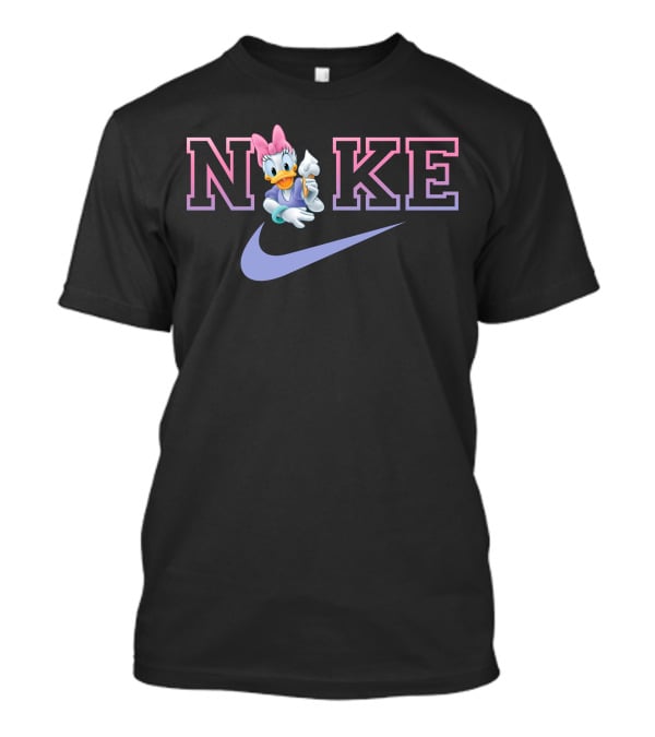 Daisy Duck Nike Logo With Lavender Swoosh T-Shirt