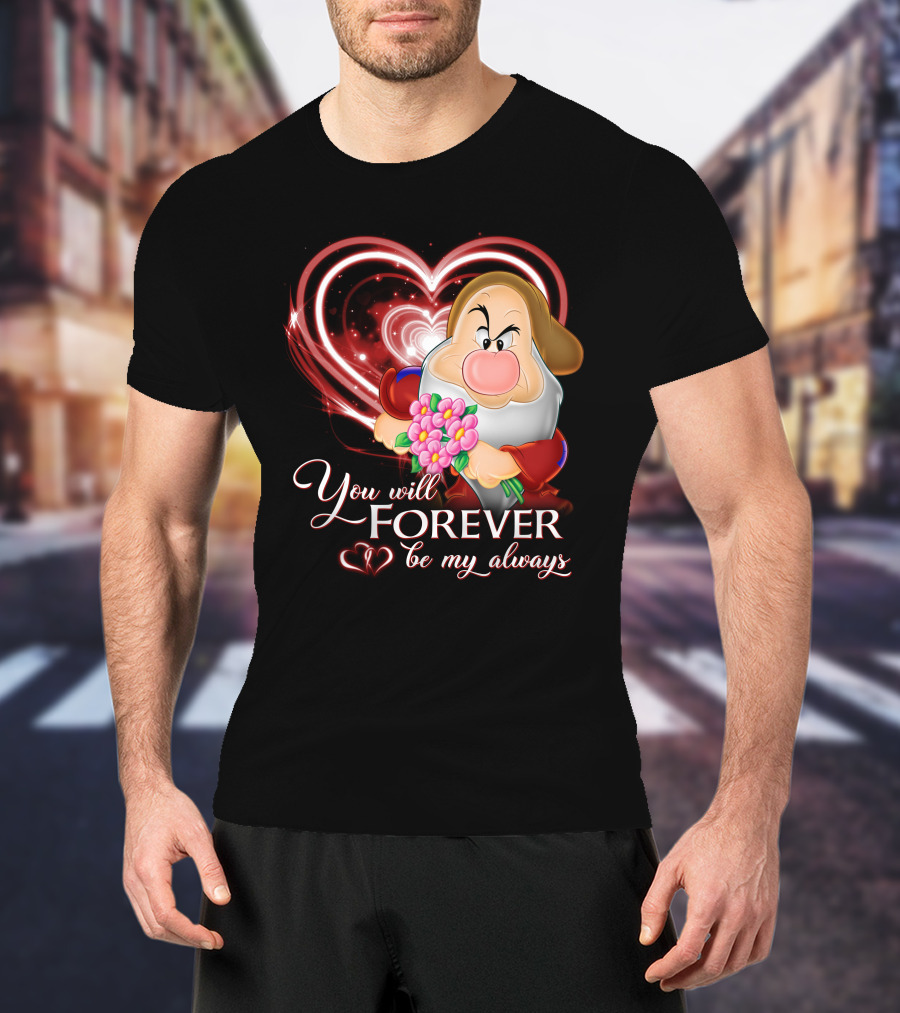 Grumpy You Will Forever Be My Always Heart And Flowers T-Shirt
