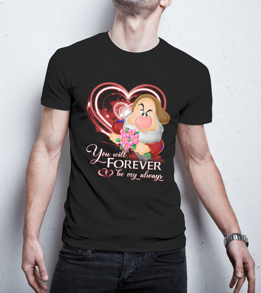 Grumpy You Will Forever Be My Always Heart And Flowers T-Shirt