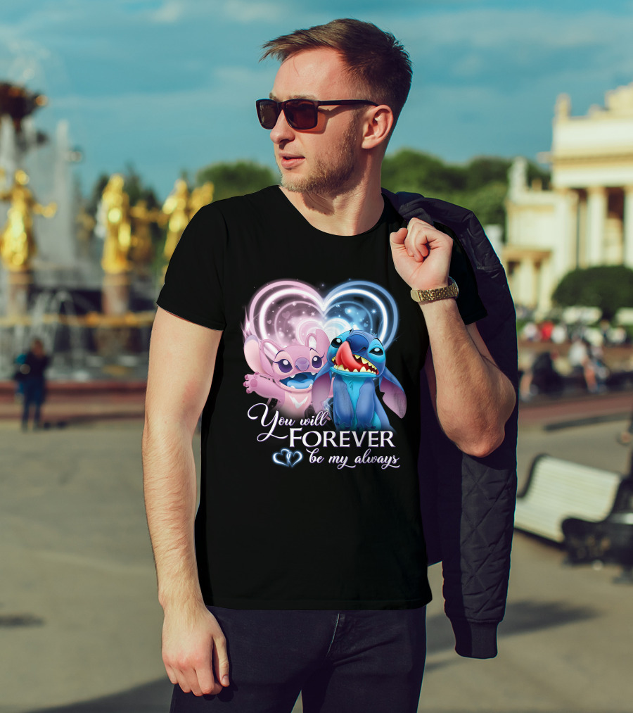 Stitch & Angel You Will Forever Be My Always T-Shirt