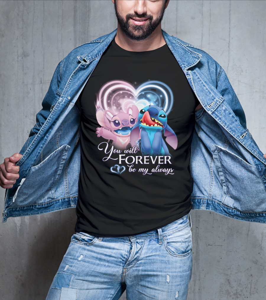 Stitch & Angel You Will Forever Be My Always T-Shirt