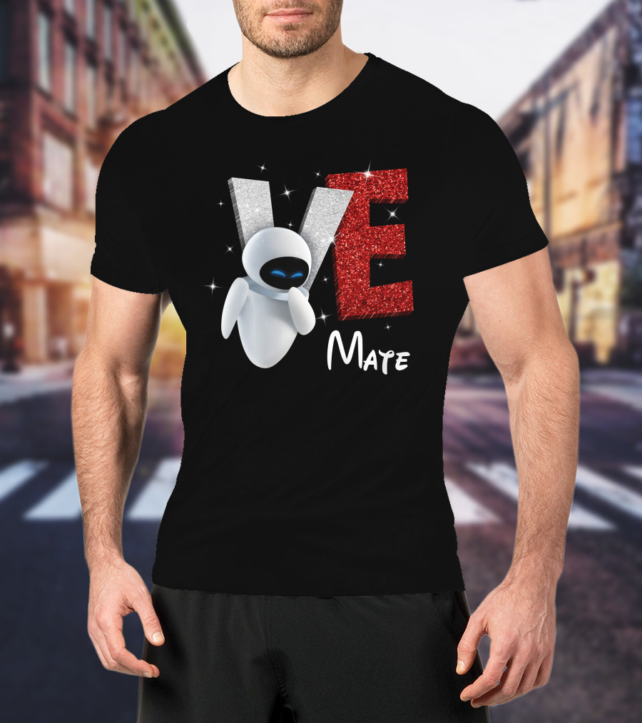 Eve Mate Wall-E Sparkling Letters With Effect T-Shirt