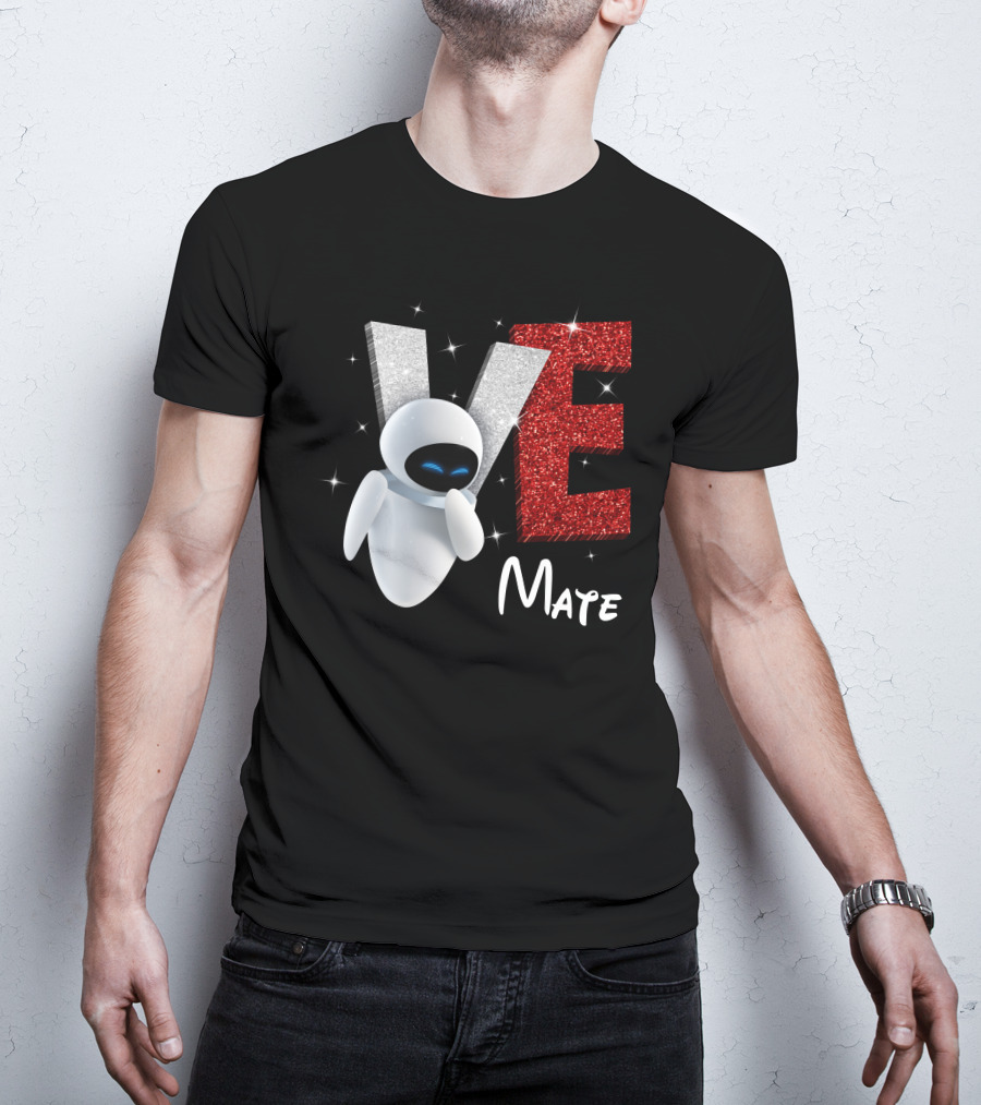 Eve Mate Wall-E Sparkling Letters With Effect T-Shirt
