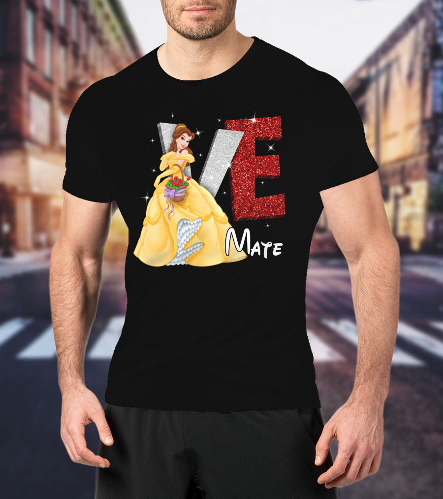 Belle Love Mate Sparkling Princess Theme T-Shirt