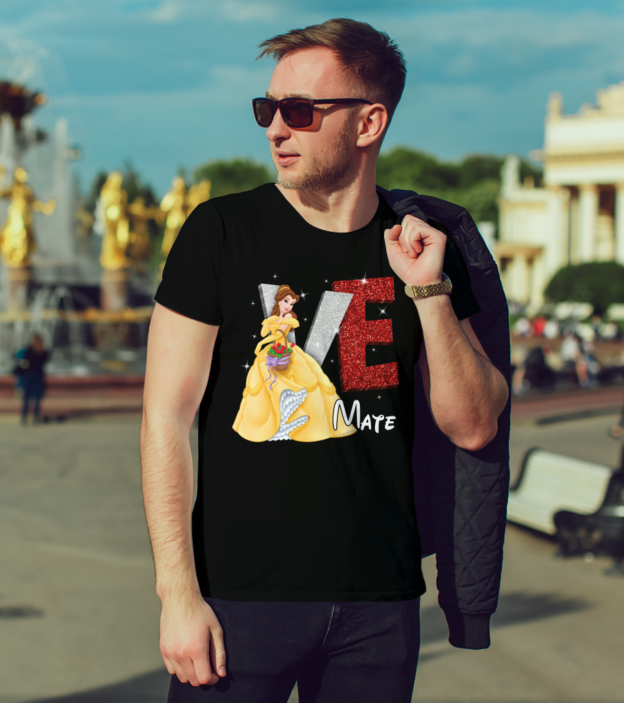 Belle Love Mate Sparkling Princess Theme T-Shirt