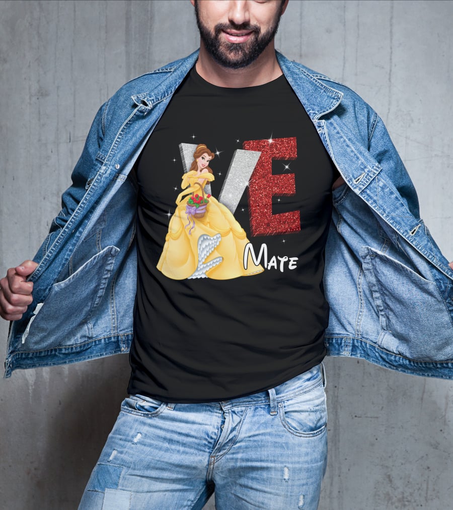 Belle Love Mate Sparkling Princess Theme T-Shirt